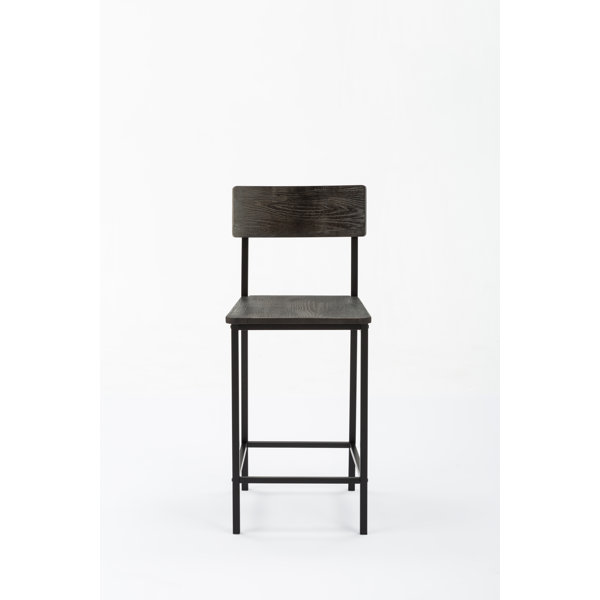 Williston Bushman Solid Wood 29" Bar Stool & Reviews Wayfair